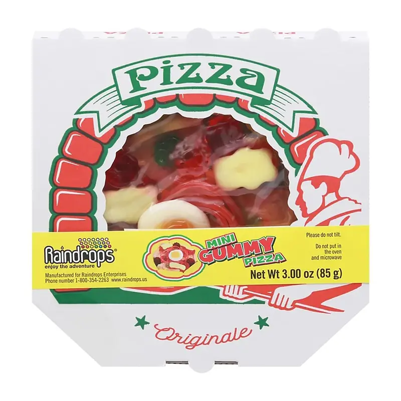 Raindrops Gummy Pizza Mini | 1.4oz, 12ct, Box