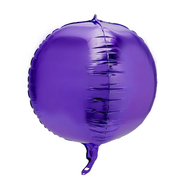 4D Sphere Mylar Balloon 24 inch-Purple