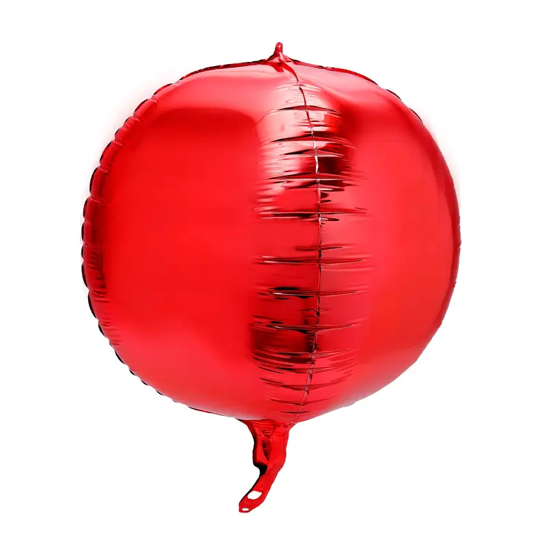 4D Sphere Mylar Balloon 24 inch-Red