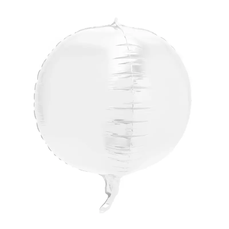 4D Sphere Mylar Balloon 24 inch-White