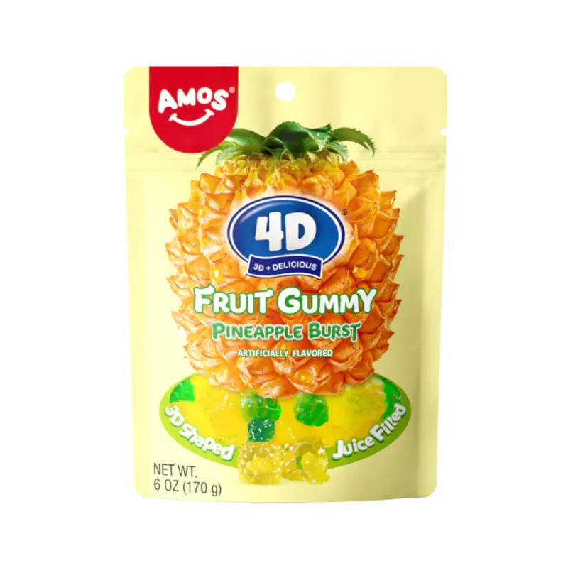 Amos 4D Gummy Pineapple Burst 6Z