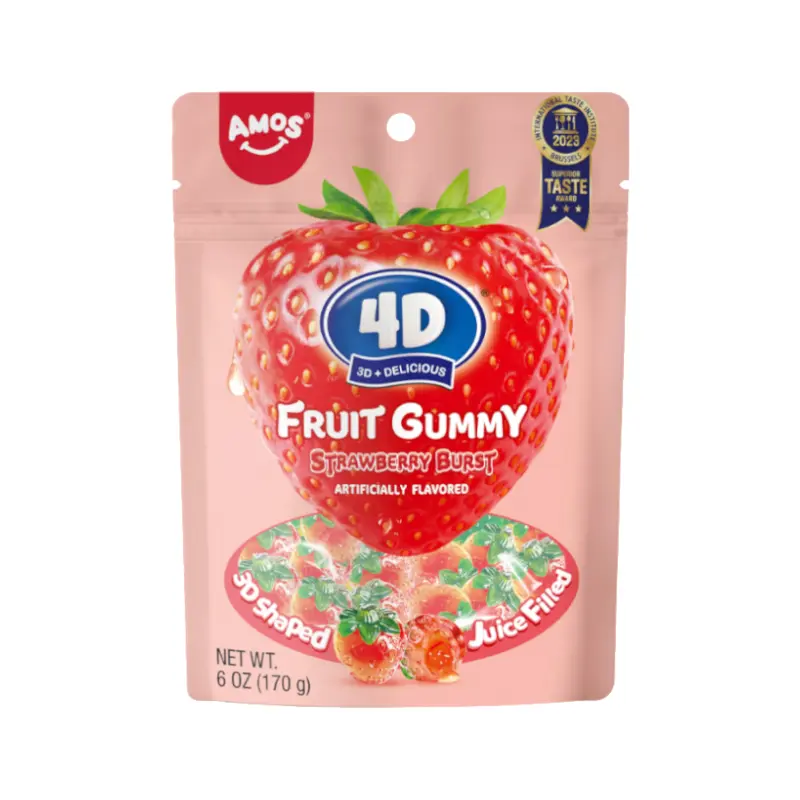 Amos 4D Gummy Strawberry Burst 6Z