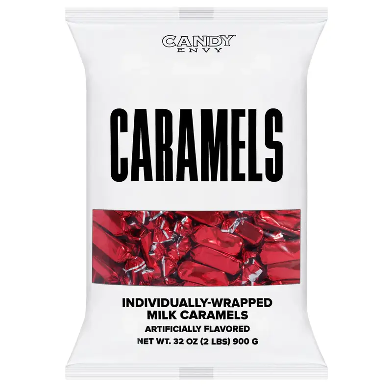 Candy Envy Caramel Foil Red | 2lb, Bag