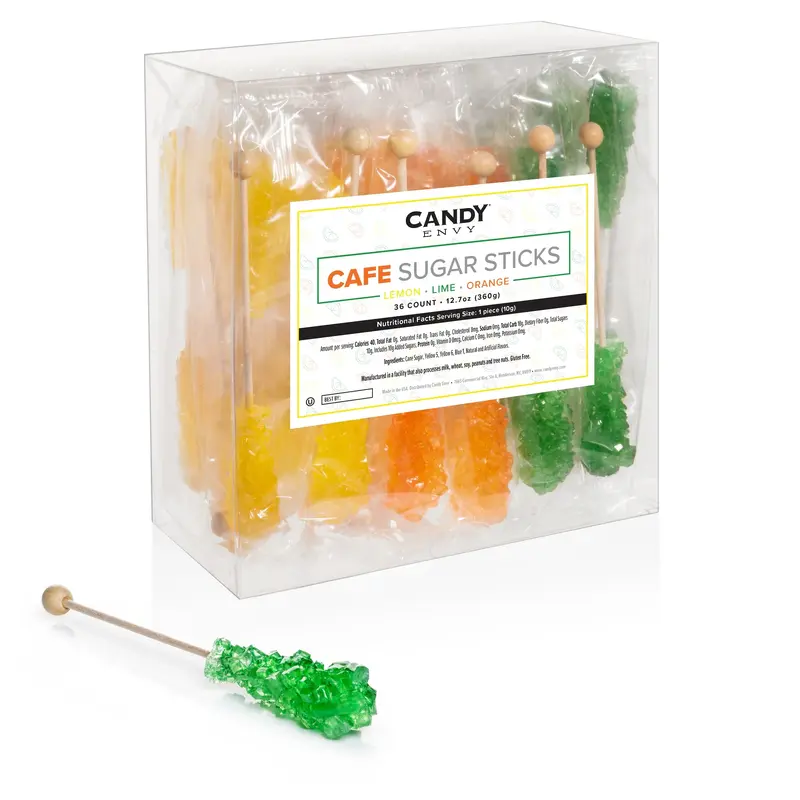 Candy Envy Sugar Stick Citrus 10g Piece 18ct
