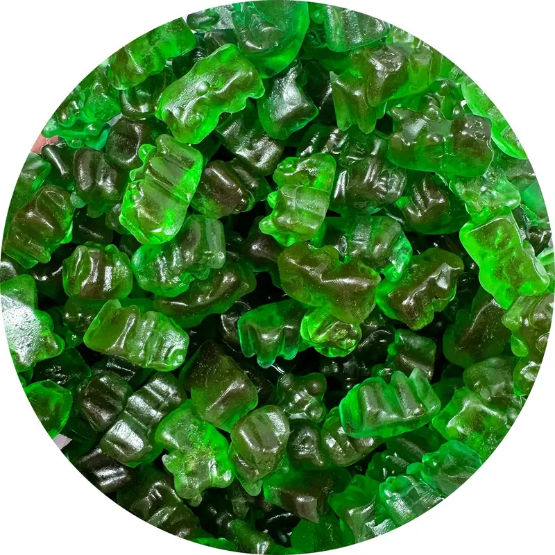 Jovy Gummy Bears Green Apple | 5lb, Bag