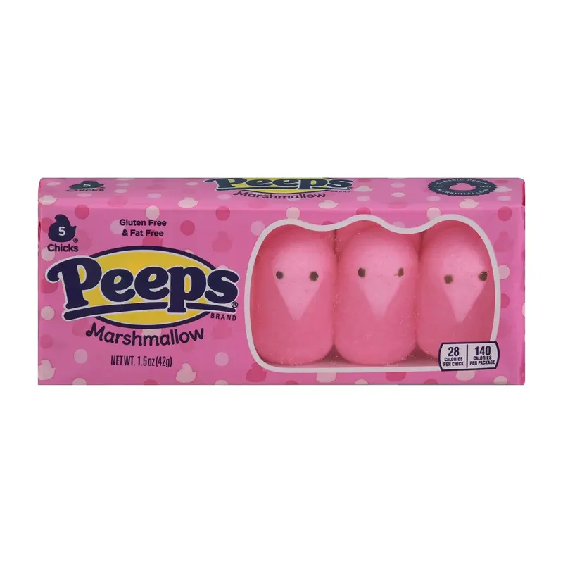 Just Born Peeps Pink Chicks (5 Pack) | Box