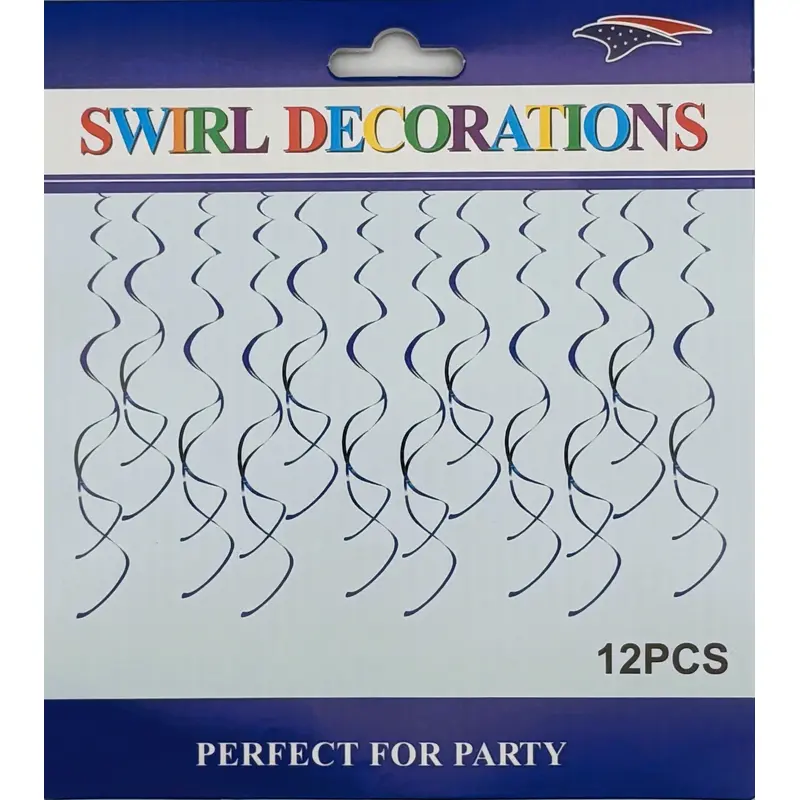 Metalic Swirl 12 pieces -Royal Blue