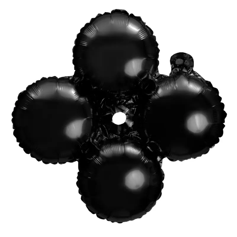 Quad Mylar 16" Balloon 5ct Black | Bag