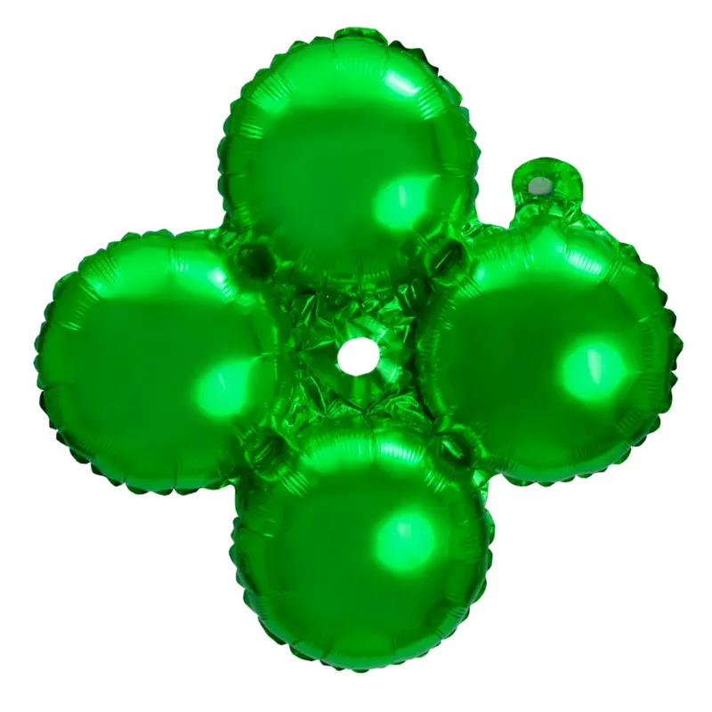 Quad Mylar 16" Balloon 5ct Green | Bag