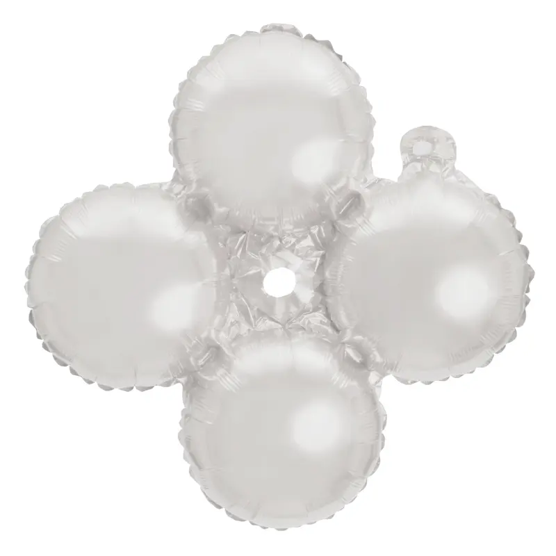 Quad Mylar 16" Balloon 5ct White | Bag
