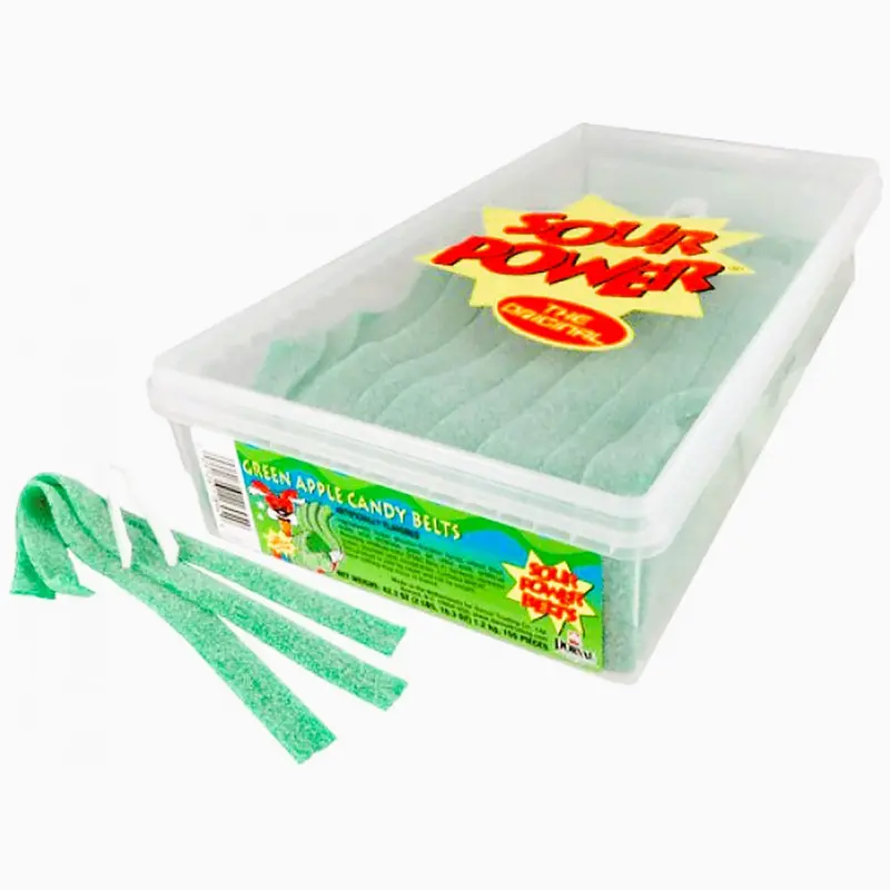 Sour Power Belts Green Apple Tub | 2.5lb, Tub