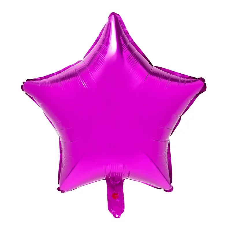 Star Mylar Balloon 18 inch-Fuchsia