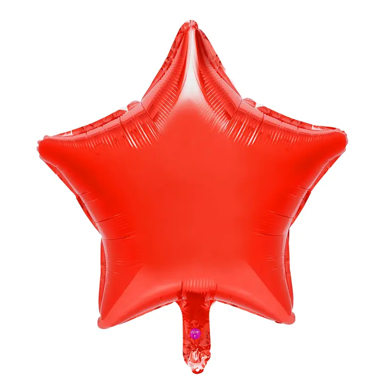 Star Mylar Balloon 18 inch-Red