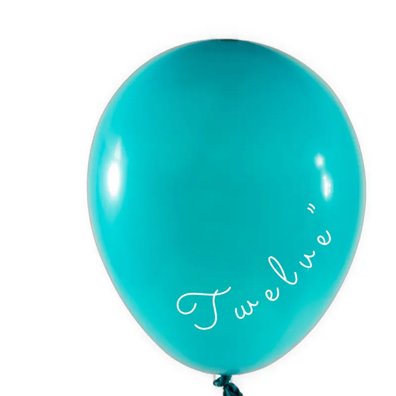 Balloons Latex (12") Turquoise | 12ct, Bag
