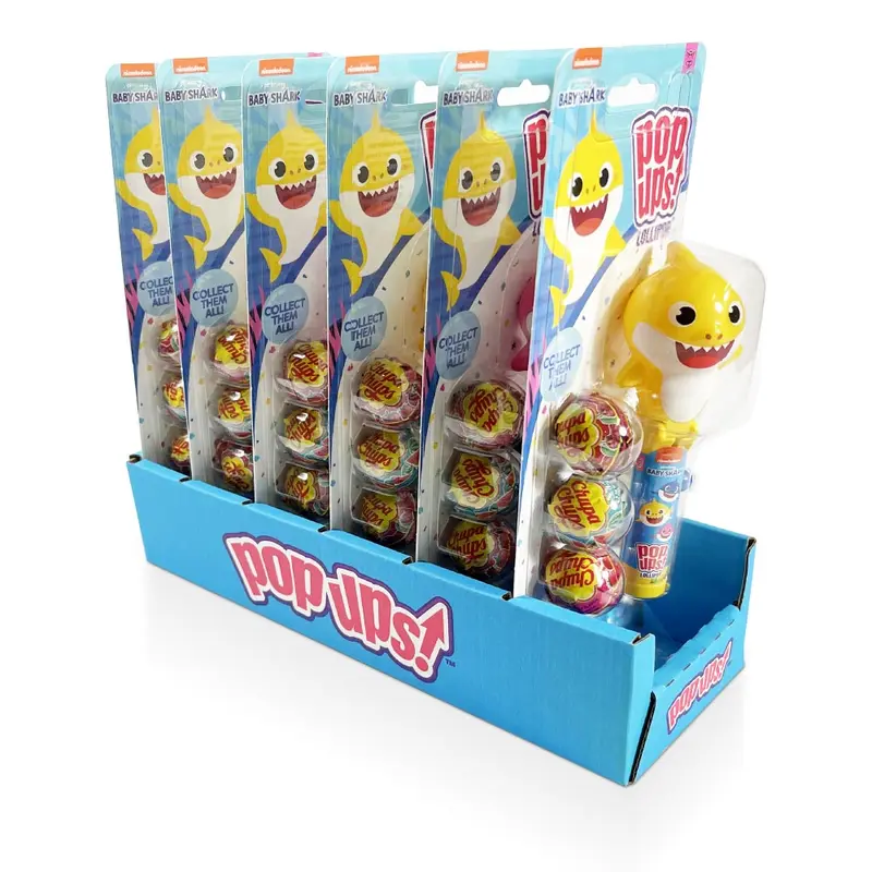 Flix Candy Pop Up Baby Shark Blister Card | 1.26oz, 6ct, Box