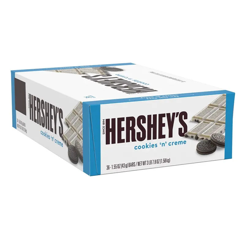 Hershey Cookies N Creme Bar | 36ct, Box