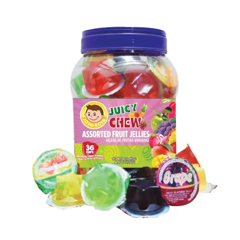 Josh Bosh  Juicy Chew Assorted Fruit Jellies | 34ct, Jar