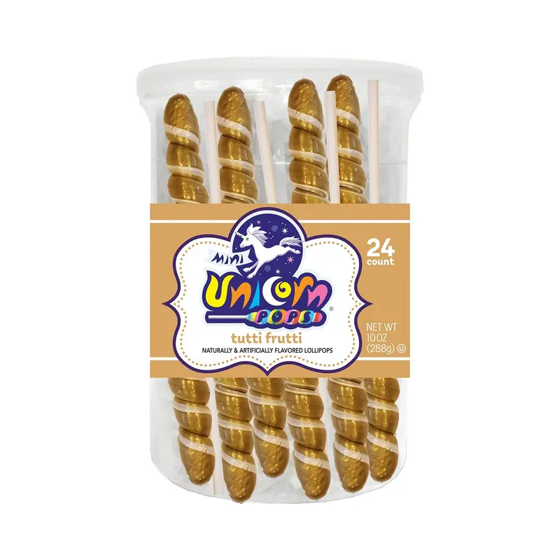 Mini Unicorn Pops Tutti Frutti - Gold | 24ct, Tub