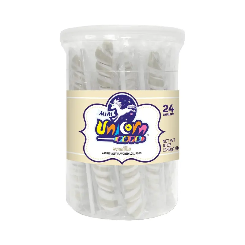 Mini Unicorn Pops Vanilla - White | 24ct, Tub