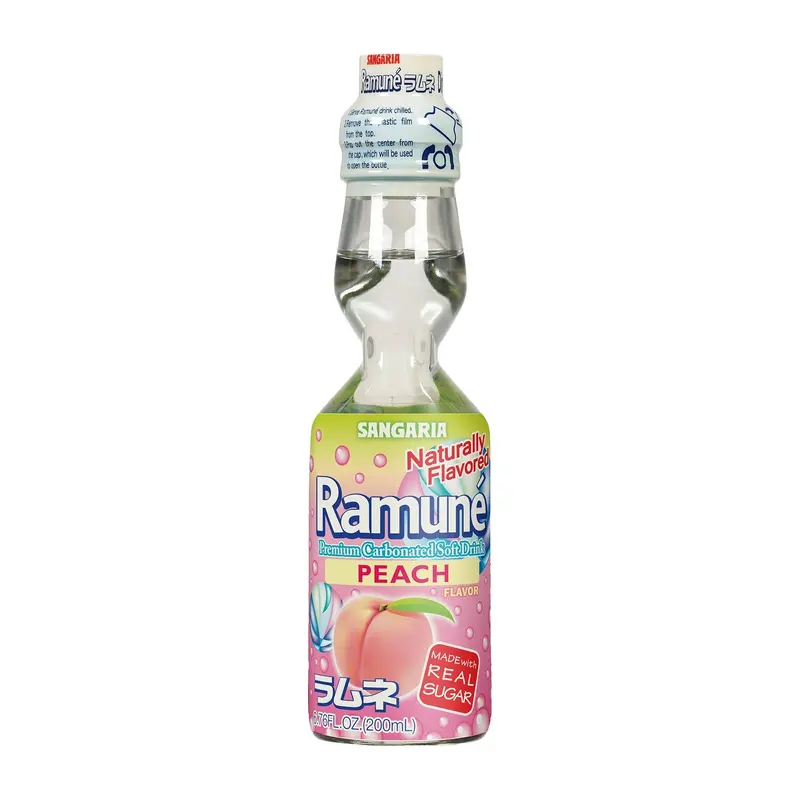 Ramune Peach | 6.76oz, 18ct, Case
