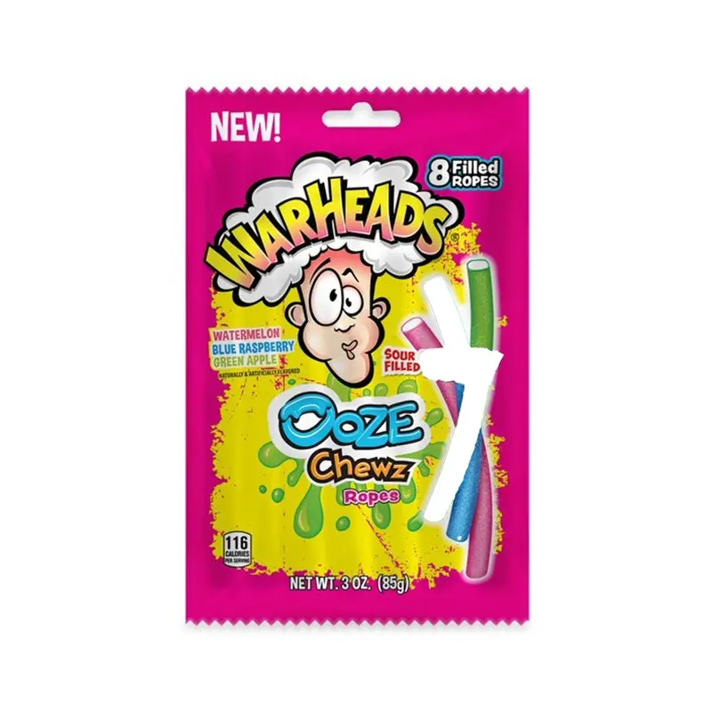 Warheads Ooze Chewz Peg Bag | 3oz, 12ct, Case