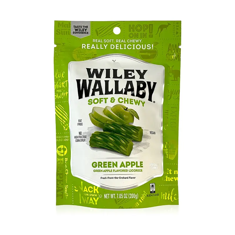 Wiley Wallaby  Green Apple Licorice | 7.05oz, Bag