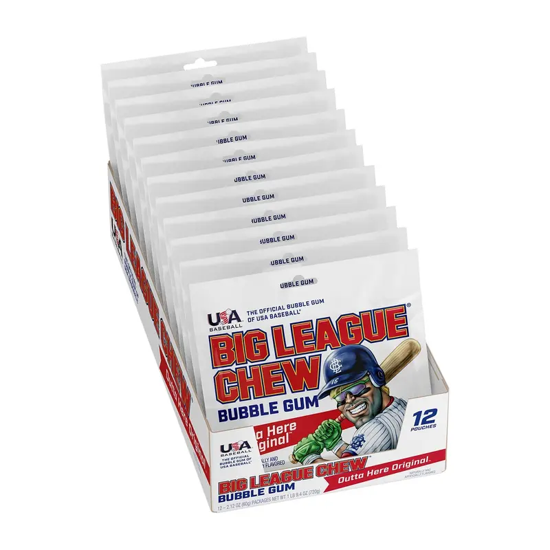 Big League Chew Gum Original | 2.12oz, 12ct, Box
