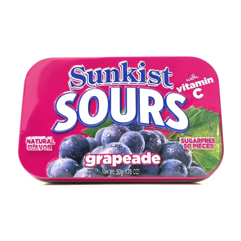 Big Sky Sour Grapeade Mints Tin, Sugar Free | 6ct, Box