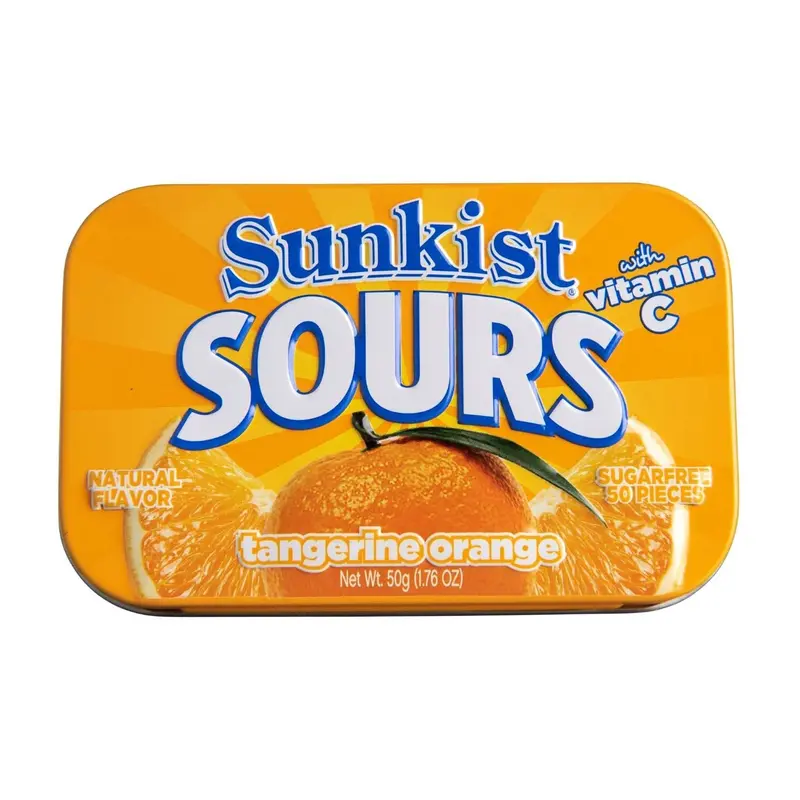 Big Sky Sour Orange Mints Tin, Sugar Free | 6ct, Box