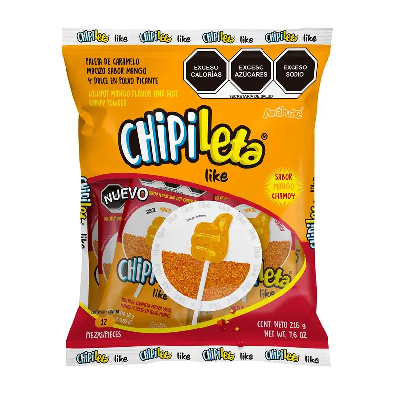 Dulces Anhuac Chipileta Mango | 12ct, Bag