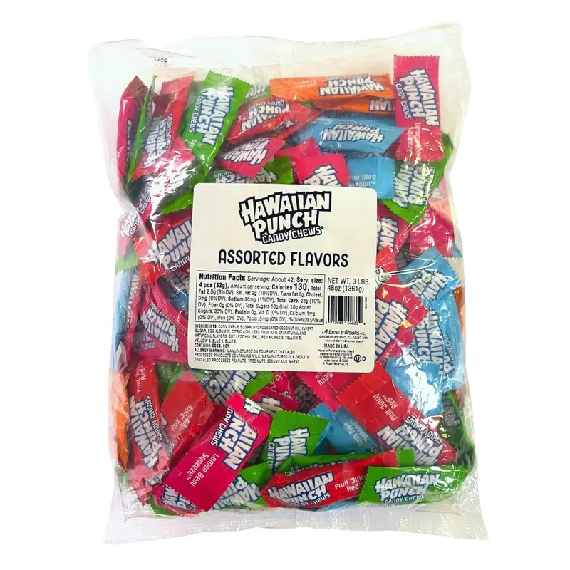 Hawaiian Punch Candy Chews Assorted | 3lb, Bag