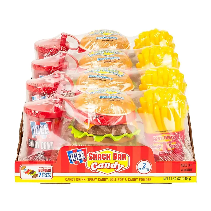 Icee Snack Bar Candy (3 pcs) | 4ct, Box