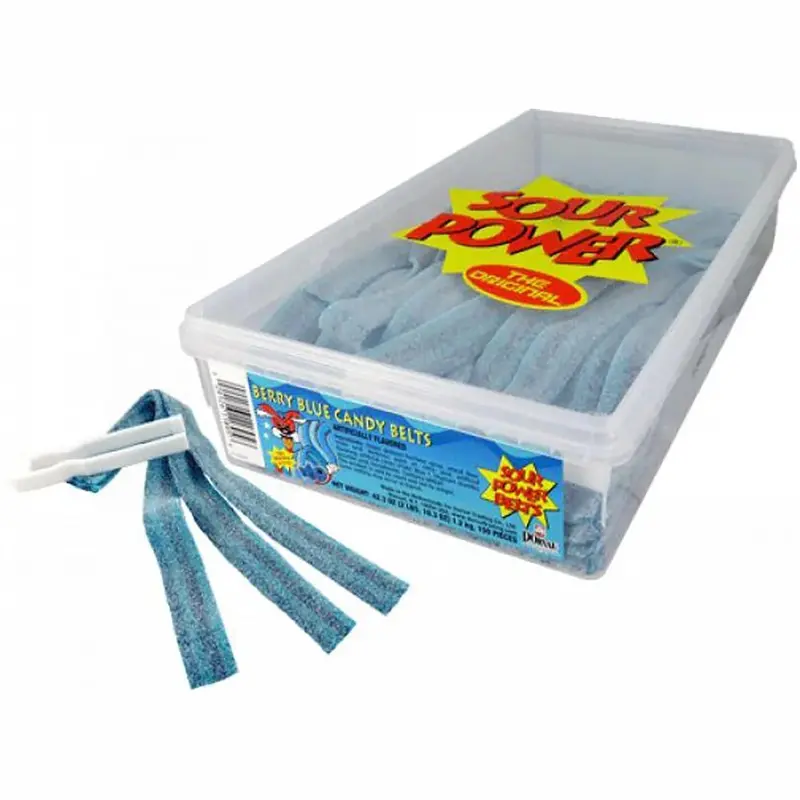 Sour Power Belts Berry Blue Tub | 2.5lb, Tub