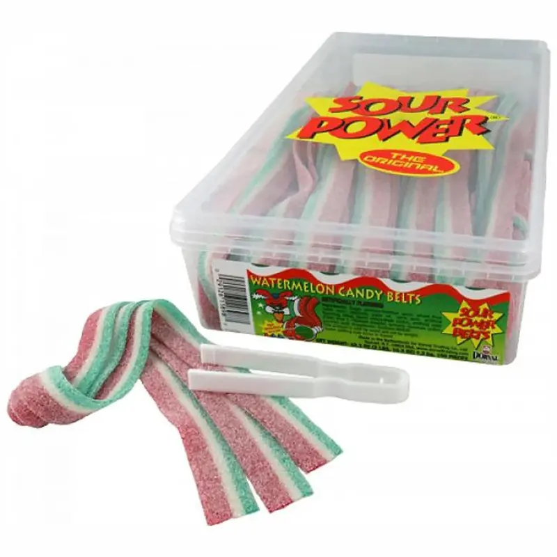 Sour Power Belts Watermelon Tub | 2.5lb, Tub