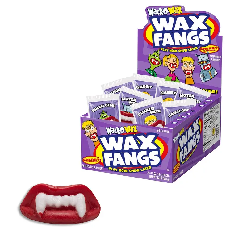 Wack-O-Wax  Fangs Cherry Flavored | 24ct, Box