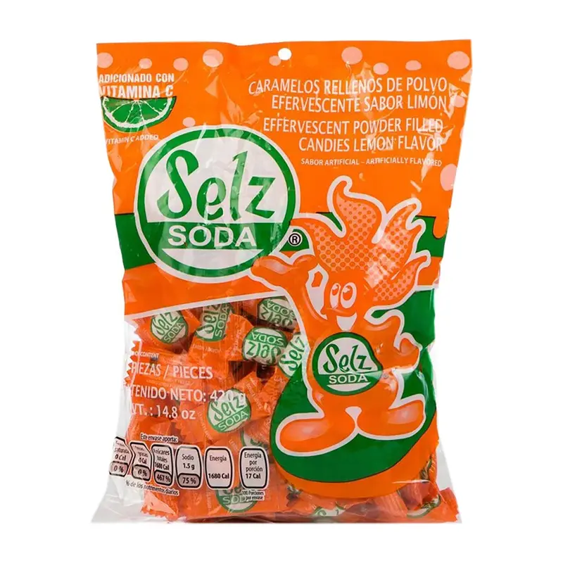 Dulces Anhuac Bucati Selz Soda Limon | 100ct, Bag