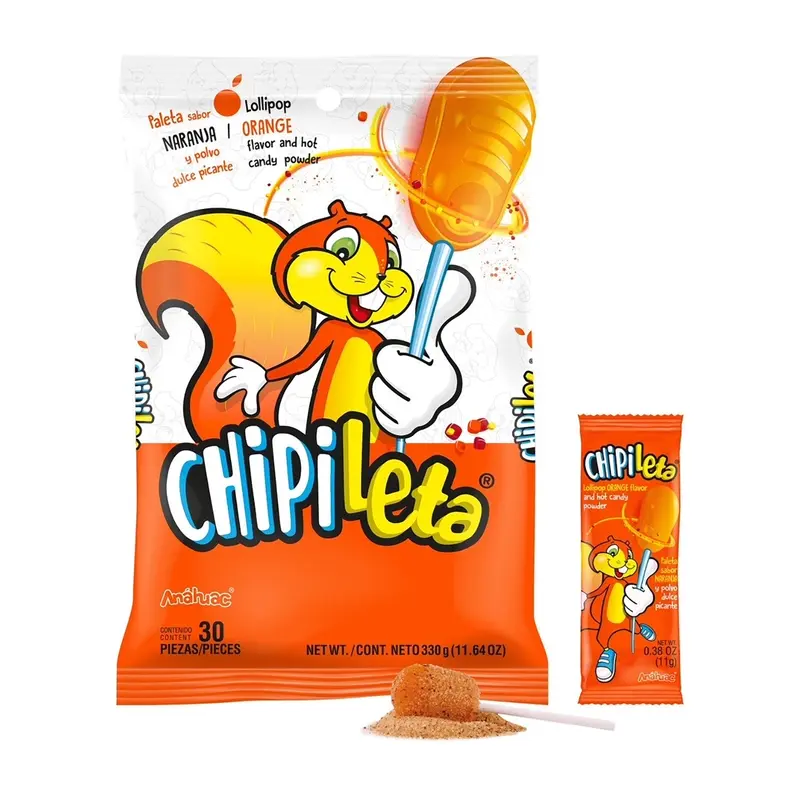 Dulces Anhuac Chipileta Orange | 30ct, Bag