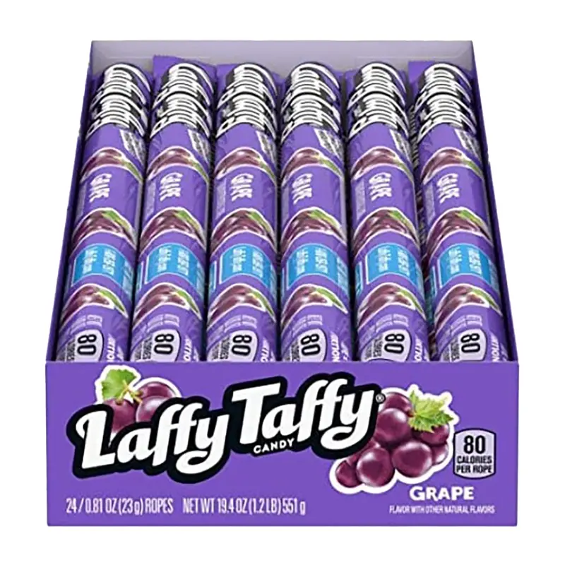 Ferrara Laffy Taffy Rope Grape | 24ct, Box