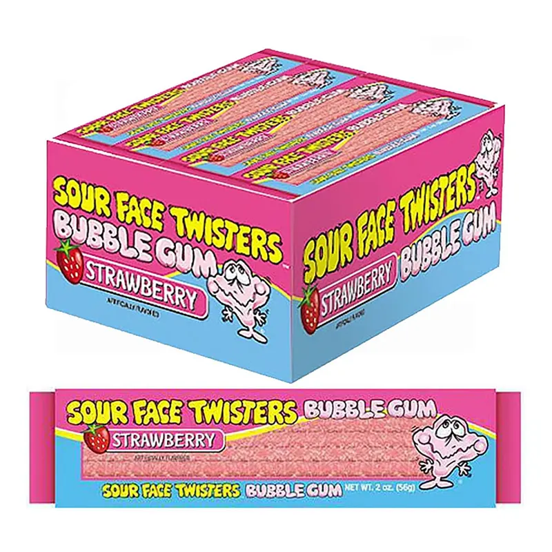 Schuster Sour Bubble Gum Strawberry | 12ct, Box
