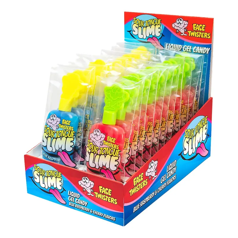 Schuster Sour Tongue Slime Strawberry / Apple | 24ct, Box