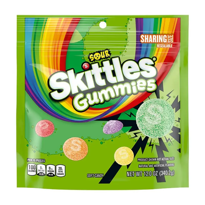 Skittles Sour Gummies Share Size | 12oz, Bag