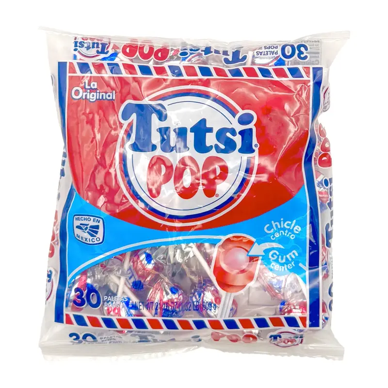 Tutsi Pop with Gum Original | 30ct, Bag