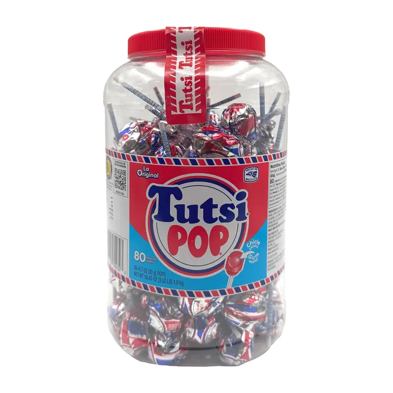 Tutsi Pop with Gum Original | 80ct, Jar