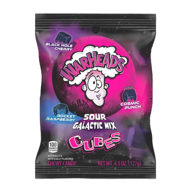 Warheads Galactic Cubes | 4.5oz, 12ct, Case