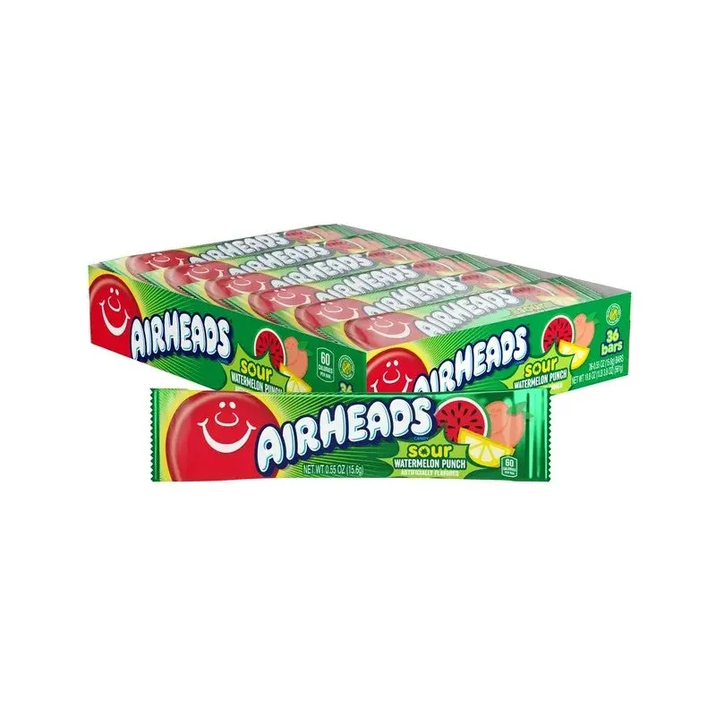 Airheads Sour Watermelon | 36ct, Box
