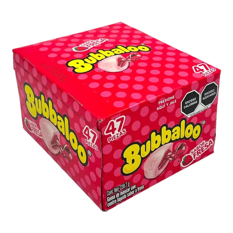 Bubbaloo Chicle Fresa | 47ct, Box