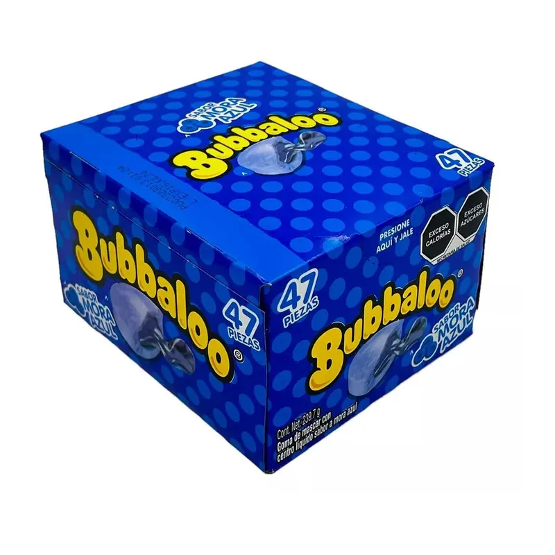 Bubbaloo Chicle Mora Azul | 47ct, Box