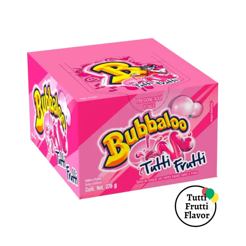 Bubbaloo Chicle Tutti Fruti | 47ct, Box