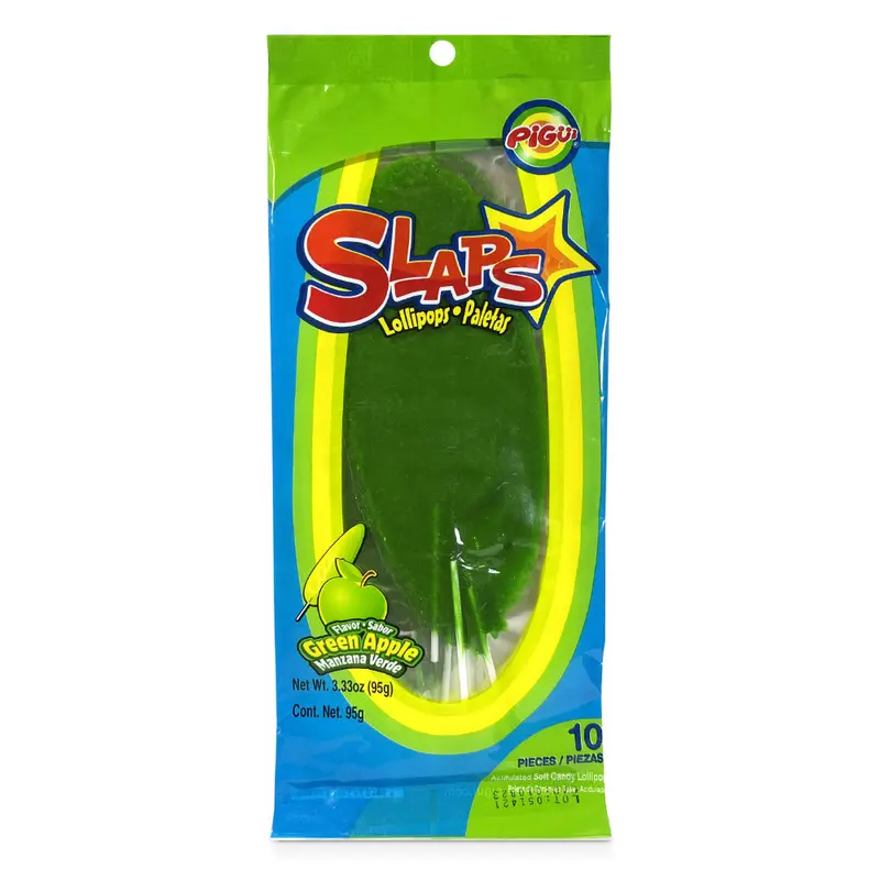 Dulces Pigui Cachetada Green Apple | 10ct, Bag