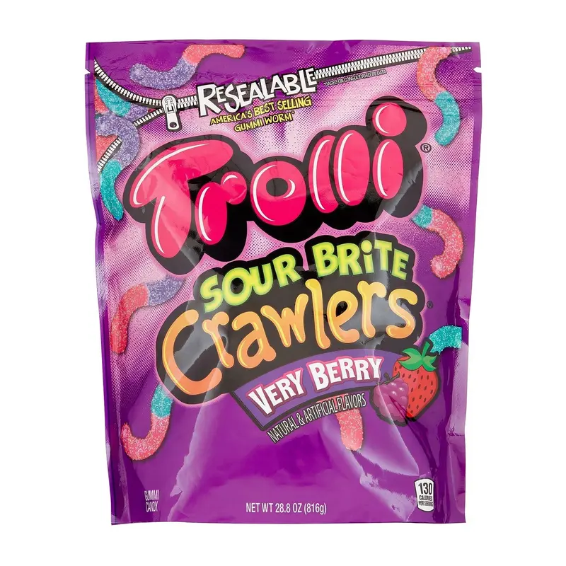 Ferrara Trolli Sour Britecrwlers Very Berry | 28.8oz, Bag